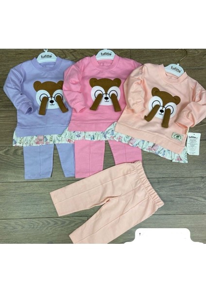 Kadın / Kız 2 Yaş Lionkids %100 Pamuk Ayıcıklı Çiçekli