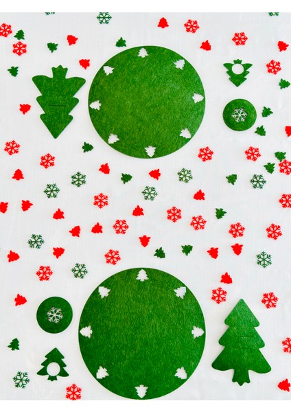 Yılbaşı Temalı Yeşil Amerikan Servisi 4 Kişilik,yılbaşı Temalı Yeşil Supla Seti,yılbaşı Masa Dekoru,masa Süslemeleri fırsatları