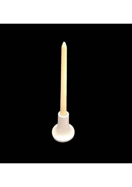 4,7cm Tabanlı Şamdan Mumluk Silikon Kalıp K-1294, Kokulu Taş Alçı Mum Kalıbı