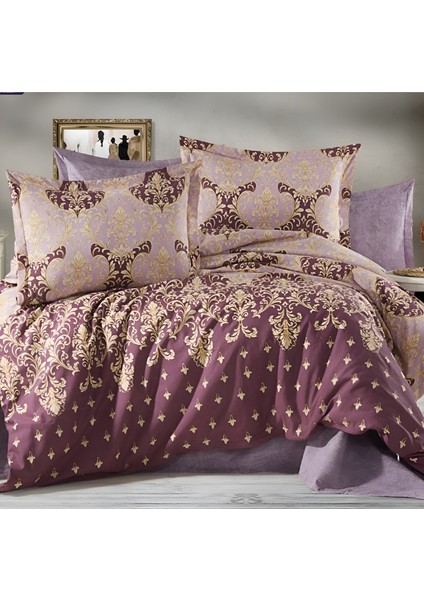 Çift Kişilik Lastikli Çarşaflı Nevresim Takımı