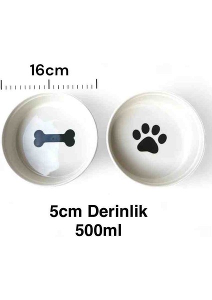 Seramik Mama Kabı 16 cm Genişlik 5 cm Derinlik (500 Ml)