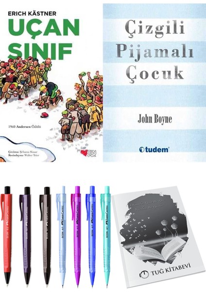 Çizgili Pijamalı Çocuk ve Uçan Sınıf 2'li Set