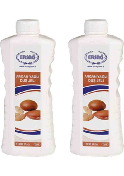 Argan Yağlı Duş Jeli 1000 ml (2 Adet)