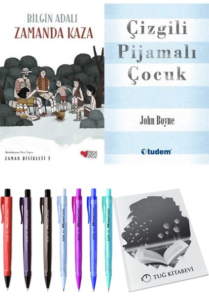 Çizgili Pijamalı Çocuk ve Zamanda Bisikleti 3 Zamanda Kaza 2'li Set