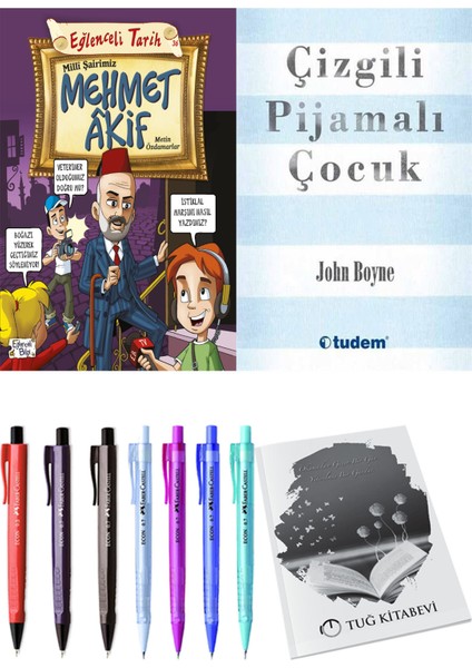 Çizgili Pijamalı Çocuk ve Milli Şairimiz Mehmet Akif 2'li Set
