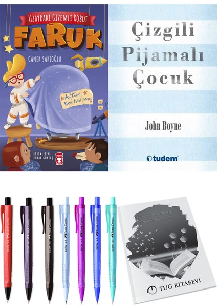 Çizgili Pijamalı Çocuk ve Uzaydaki Gizemli Robot Faruk 2'li Set