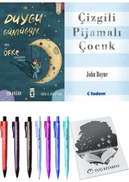 Çizgili Pijamalı Çocuk ve Duygu Günlüğüm Mira Öfke Gezegeni'nden Ayrılıyor 2'li Set
