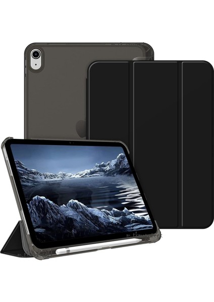 Apple İpad 11.Nesil A16 2025/10. Nesil 2022 Kılıf Flip Cover Kalem Bölmeli Akıllı Uyku Modlu Standlı Kapaklı Arkası Renkli Pc Case