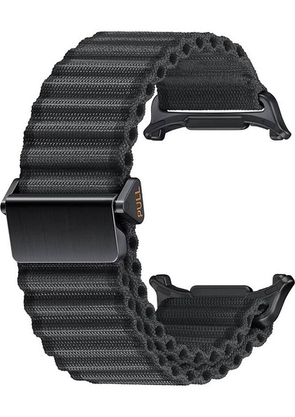 ​​galaxy Watch Ultra 47MM Zore KRD-120 Naylon Kumaş Hasır Örgülü Kordon-Turuncu