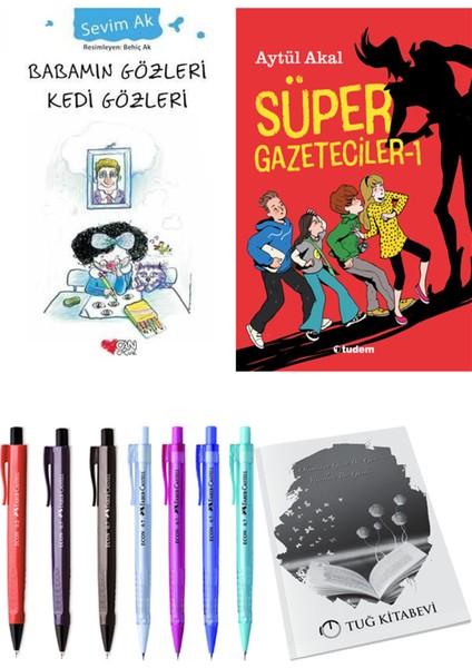 Süper Gazeteciler 1 ve Babamın Gözleri Kedi Gözleri 2'li Set