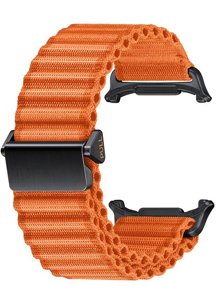 ​​galaxy Watch Ultra 47MM Zore KRD-120 Naylon Kumaş Hasır Örgülü Kordon-Yeşil