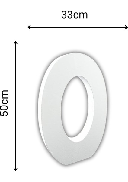 Strafor 0 Rakamı 50 cm