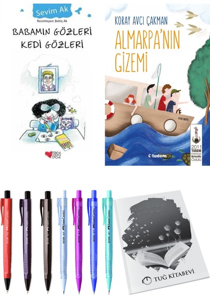 Almarpa'nın Gizemi ve Babamın Gözleri Kedi Gözleri 2'li Set