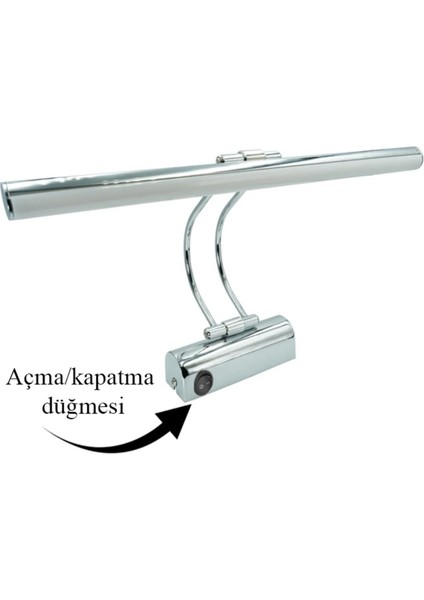 Anahtarlı Günışığı Banyo Duvar Ayna Tablo Cafe Aydınlatması Flüt Aplik Kuğu Aplik Ledli Aplik 35 cm