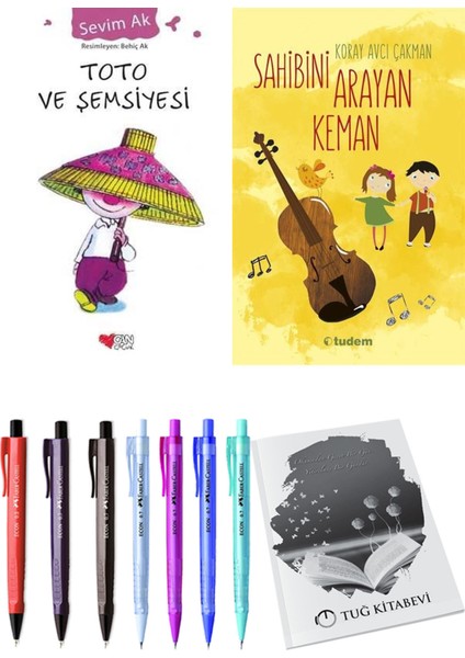 Sahibini Arayan Keman ve Toto ve Şemsiyesi 2'li Set
