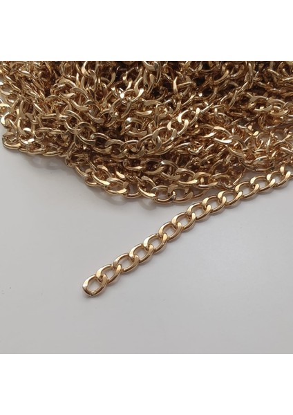 Metal Çanta Zincir 9 mm 1 Metre Altın