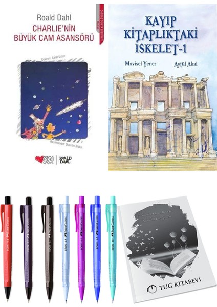 Kayıp Kitaplıktaki Iskelet 1 ve Charlie'nin Büyük Cam Asansörü 2'li Set