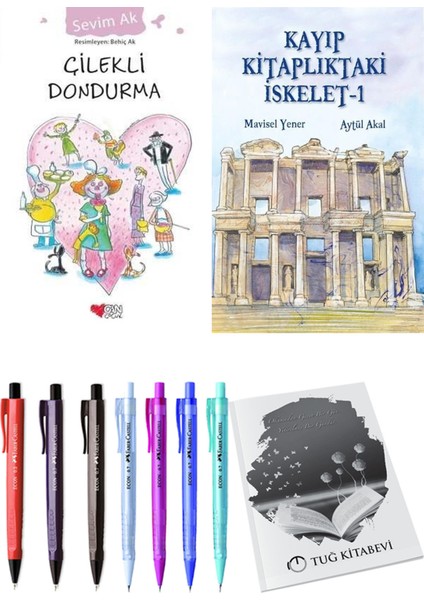 Kayıp Kitaplıktaki Iskelet 1 ve Çilekli Dondurma 2'li Set