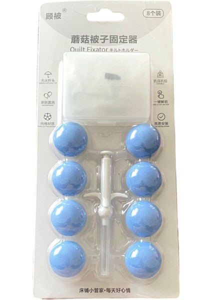 Yorgan Sabitleyici Yorgan Tutucu Mavi 8 Adet 821A