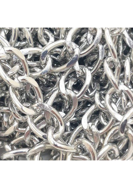 Metal Çanta Zincir 13 mm 1 Metre Gümüş modelleri