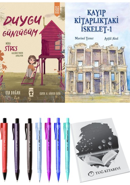 Kayıp Kitaplıktaki Iskelet 1 ve Duygu Günlüğüm Mira Stres Kulübesi'nden Ayrılıyor 2'li Set