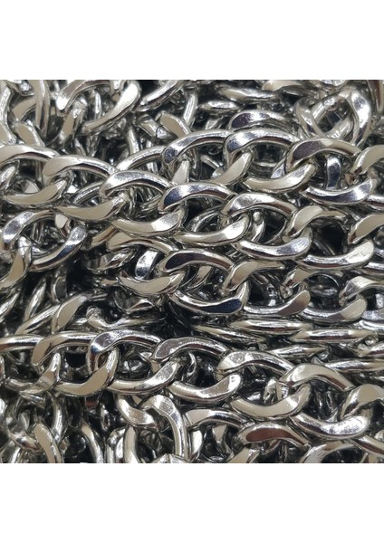 Metal Çanta Zincir 9 mm 1 Metre Gümüş fiyatları