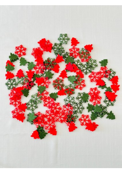 Yılbaşı Temalı Kırmızı Yeşil Karışık 8 Kişilik Amerikan Servisi,yılbaşı Temalı Supla,peçetelik,bardak Altlığı,masa Süsleri indirimleri