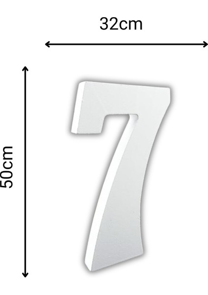 Strafor 7 Rakamı 50 cm