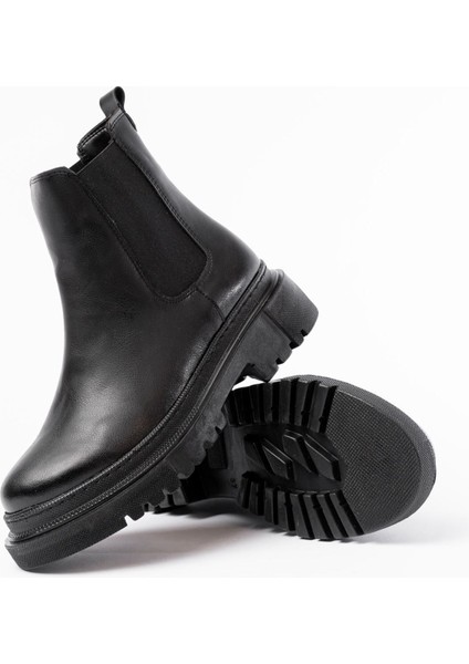 812-2137 Siyah Lastikli Günlük Kadın Bot fırsatları