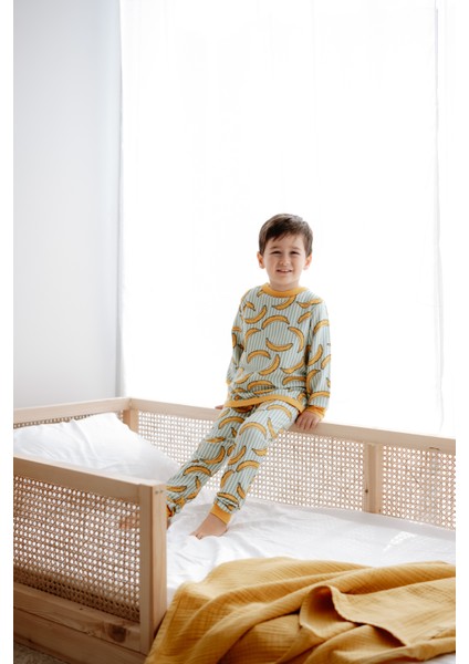 1.0 TOG Çocuk Pijama Takımı - Muz Desenli