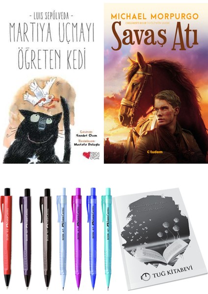 Savaş Atı ve Martıya Uçmayı Öğreten Kedi 2'li Set