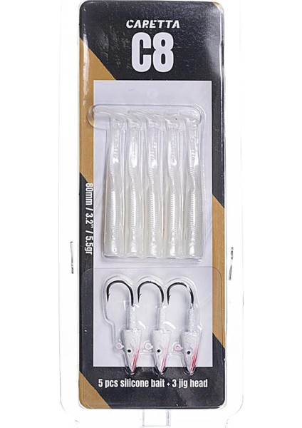 C8 8cm 5.5gr 5+3 Silikon Yem