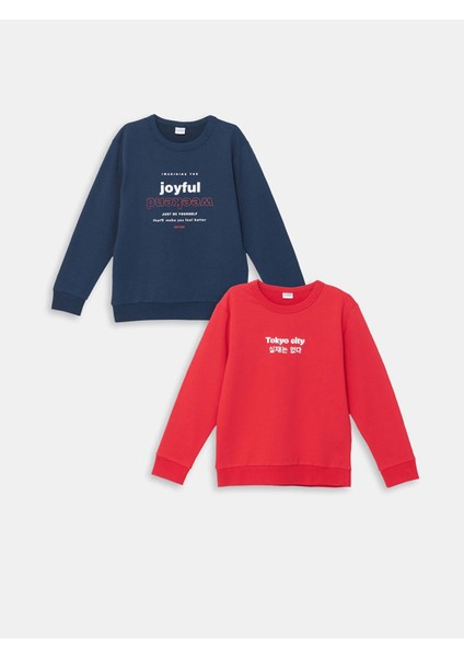 Lcw Kids Bisiklet Yaka Erkek Çocuk Sweatshirt 2'li