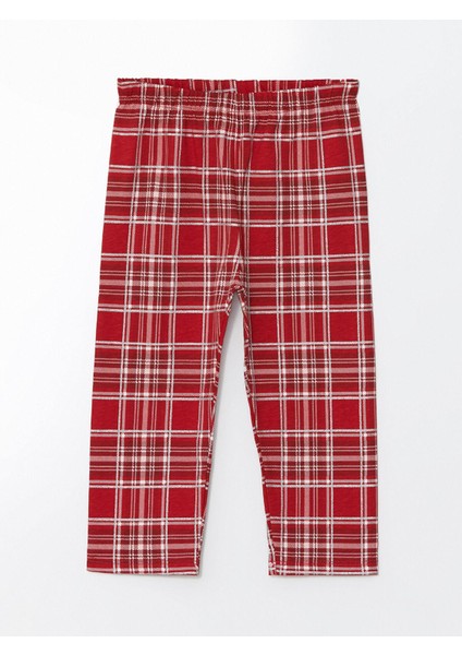 Lcw Kids Polo Yaka Yılbaşı Temalı Kız Çocuk Pijama Takım