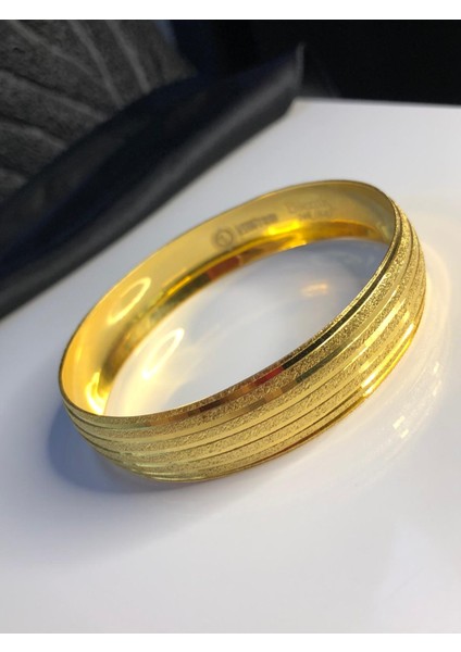 24 Ayar Altın Kaplama 15 mm Simli Sarmal * Düğün • Nişan • Söz Takı Bileziği modelleri