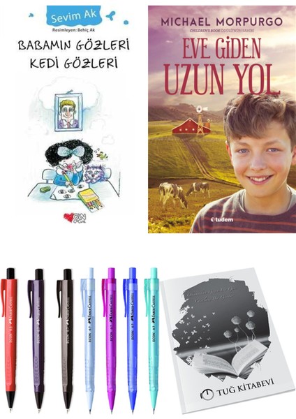 Eve Giden Uzun Yol ve Babamın Gözleri Kedi Gözleri 2'li Set