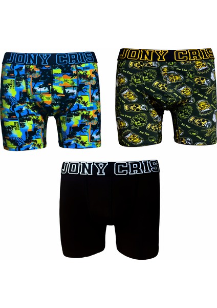 Pamuklu Esnek Dijital Baskılı Erkek Boxer Desenli 5’li Set fiyatları