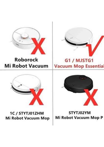 Xiaomi Mi Essential 2 In 1 (Model- G1 / Mjstg1 ) Robot Süpürge Uyumlu Aksesuar Yedek Parça
