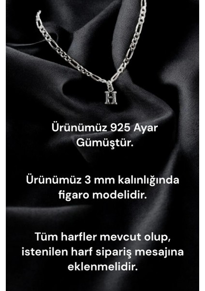 925 Ayar Gümüş 4 mm Harfli Gurmet Bileklik