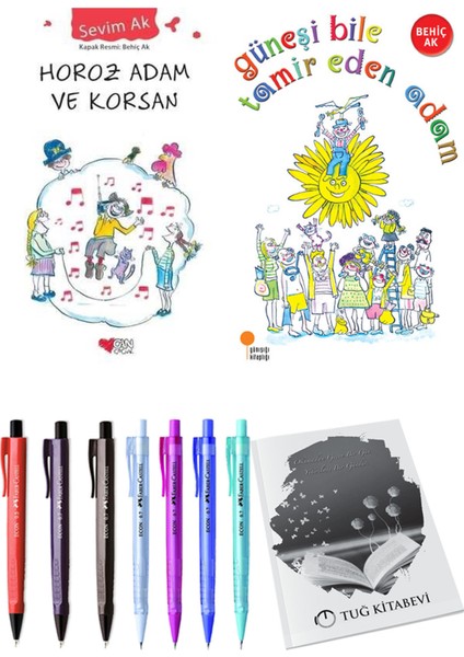 Güneşi Bile Tamir Eden Adam ve Horoz Adam ve Korsan 2'li Set