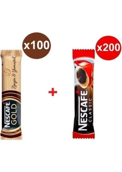 Gold 2gr x 100 Adet + Classic 2gr x 200 Adet