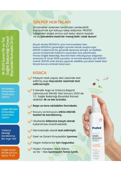 Baby Doğal Sinek Kovucu - Kene ve Bit Türev Sprey 75ML (Anne ve Bebekler Için) (3 Lü Set) fırsatları