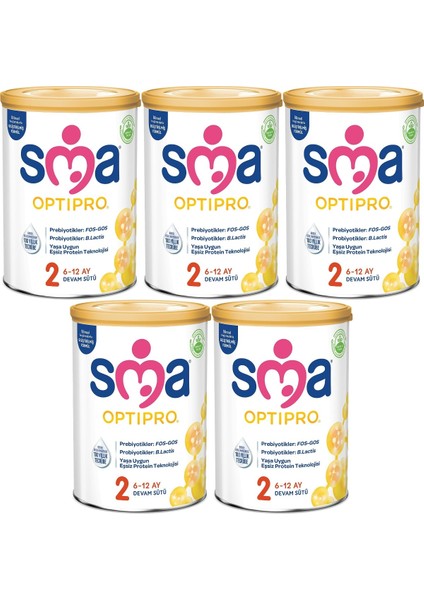 Optipro 400 gr No:2 Devam Sütü (6-12 Ay) (5 Li Set)