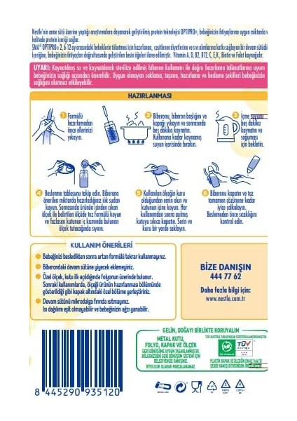 Optipro 400 gr No:2 Devam Sütü (6-12 Ay) (5 Li Set)