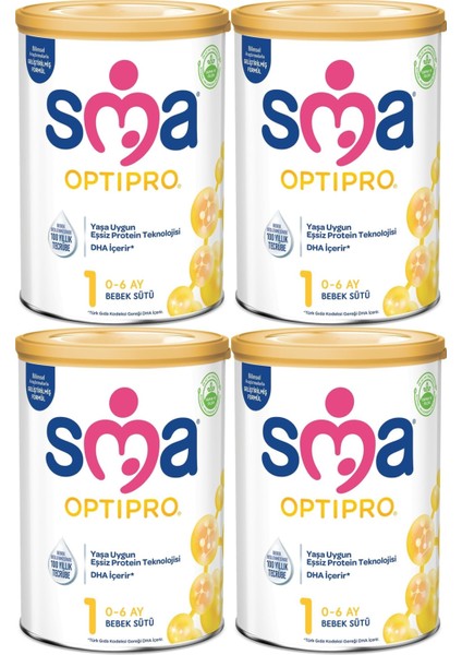 Optipro 400 gr No:1 Bebek Sütü (0-6 Ay) (4 Lü Set)