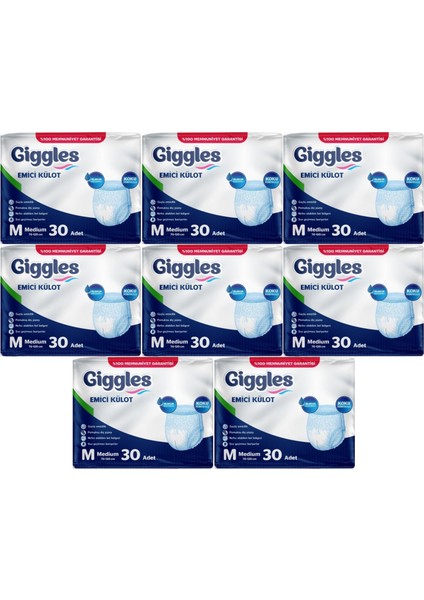 Hasta Bezi Yetişkin Emici Külot M-Orta Medium 240 Adet (8pk*30)