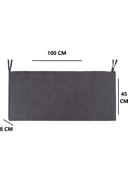 Bank Minderi Iç ve Dış Mekan Oturma Minderi Su Itici Güneş Dayanımlı Kumaş 100X45X8