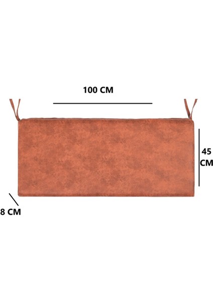 Bank Minderi Iç ve Dış Mekan Oturma Minderi Su Itici Güneş Dayanımlı Kumaş 100X45X8