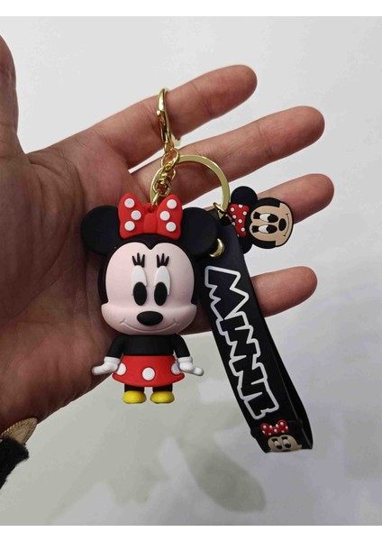 Anahtarlık Minnie Mouse 3D Silikon