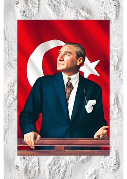 Atatürk Mustafa Kemal Kanvas Tablo Okullara Işyerlerine Uygun (8 Farklı Ölçü)